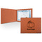 Pumpkins Leatherette Certificate Holder - Front (Personalized)