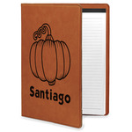 Pumpkins Leatherette Portfolio with Notepad (Personalized)