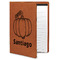 Pumpkins Cognac Leatherette Portfolios with Notepad - Large - Main