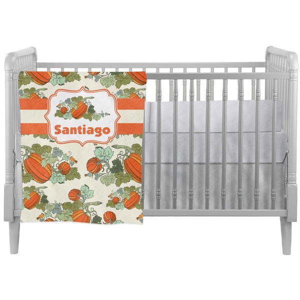 Custom Pumpkins Crib Comforter / Quilt (Personalized)