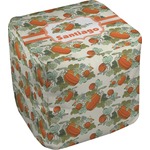 Pumpkins Cube Pouf Ottoman - 13" (Personalized)