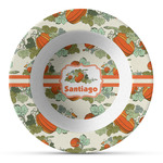 Pumpkins Plastic Bowl - Microwave Safe - Composite Polymer (Personalized)