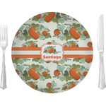 Pumpkins Glass Lunch / Dinner Plate 10" (Personalized)