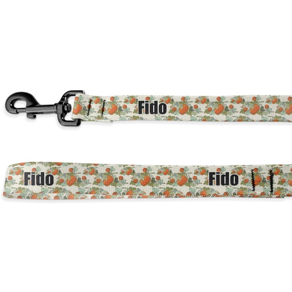 Custom Pumpkins Deluxe Dog Leash - 4 ft (Personalized)