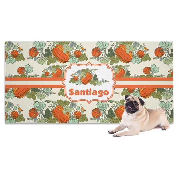 Custom Pumpkins Dog Towel (Personalized)