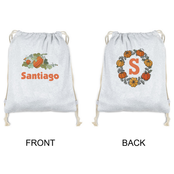 Pumpkins Drawstring Backpacks - Sweatshirt Fleece - Double Sided - APPROVAL