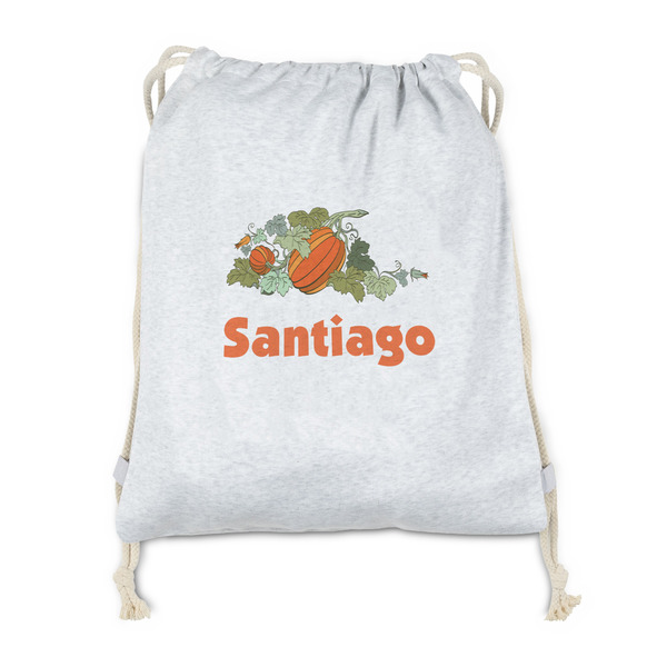 Custom Pumpkins Drawstring Backpack - Sweatshirt Fleece - Double Sided (Personalized)