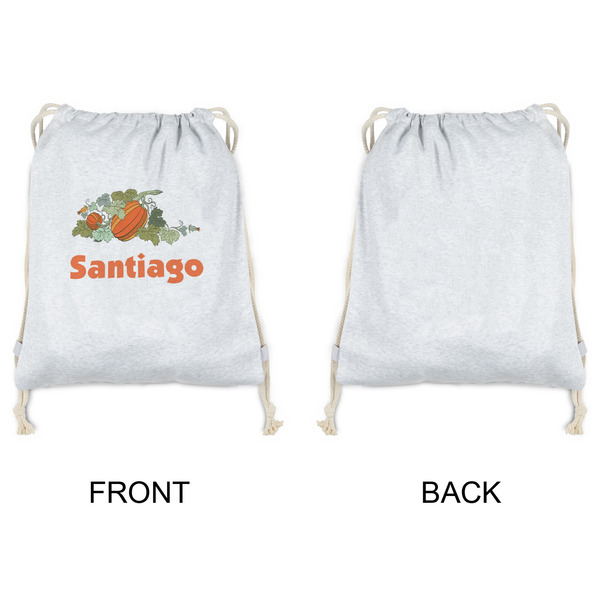 Pumpkins Drawstring Backpacks - Sweatshirt Fleece - Single Sided - APPROVAL