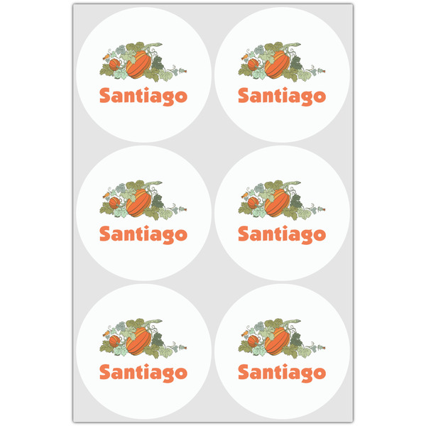 Pumpkins Drink Topper - XLarge - Set of 6