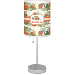 Pumpkins 7" Drum Lamp with Shade (Personalized)