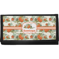 Pumpkins Canvas Checkbook Cover (Personalized)