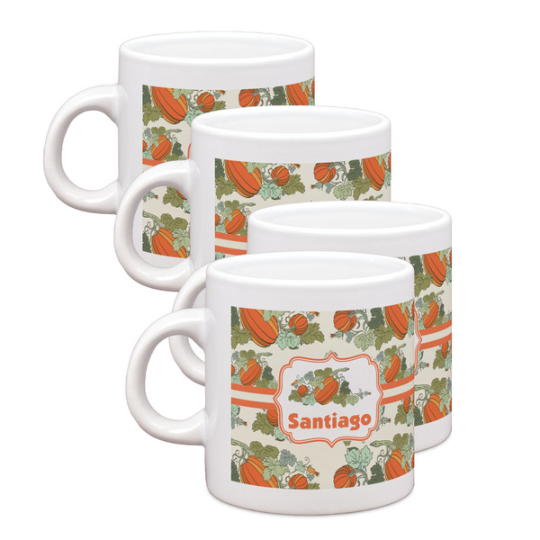 Custom Pumpkins Single Shot Espresso Cups - Set of 4 (Personalized)