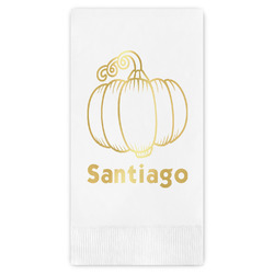 Pumpkins Guest Napkins - Foil Stamped (Personalized)