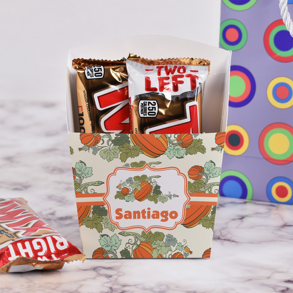 Pumpkins French Fry Favor Box - w/ Treats View