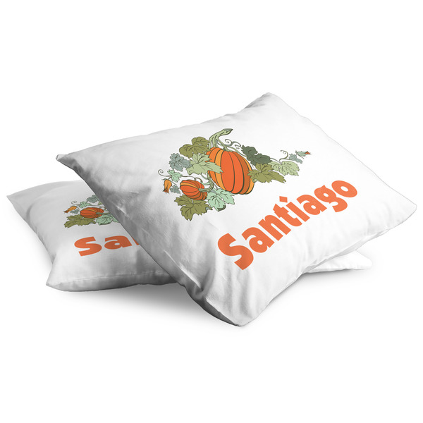 Pumpkins Full Pillow Case - TWO (partial print)