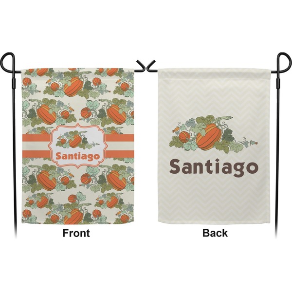Pumpkins Garden Flag - Double Sided Front and Back