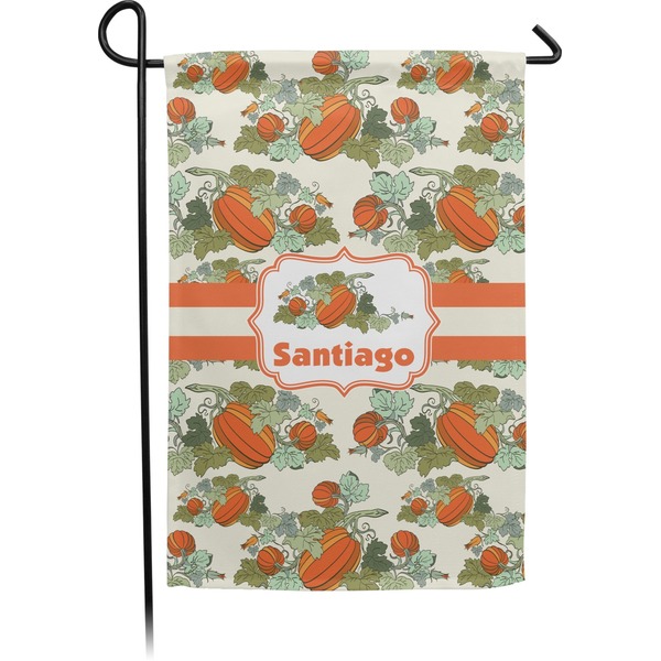 Custom Pumpkins Small Garden Flag - Double Sided w/ Name or Text
