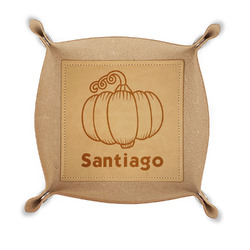 Pumpkins Genuine Leather Dice Tray (Personalized)
