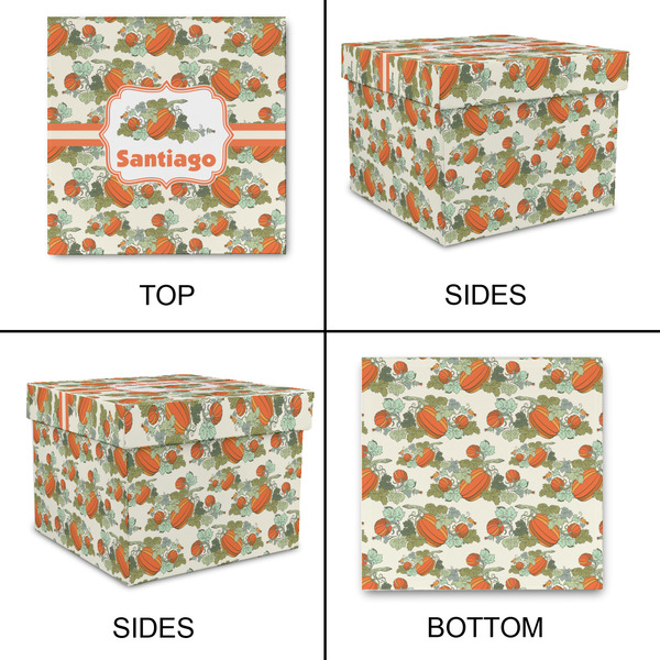 Pumpkins Gift Boxes with Lid - Canvas Wrapped - X-Large - Approval