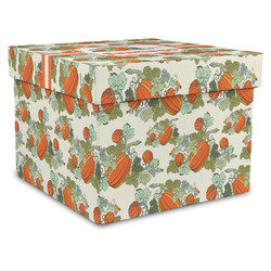 Pumpkins Gift Box with Lid - Canvas Wrapped - XX-Large (Personalized)
