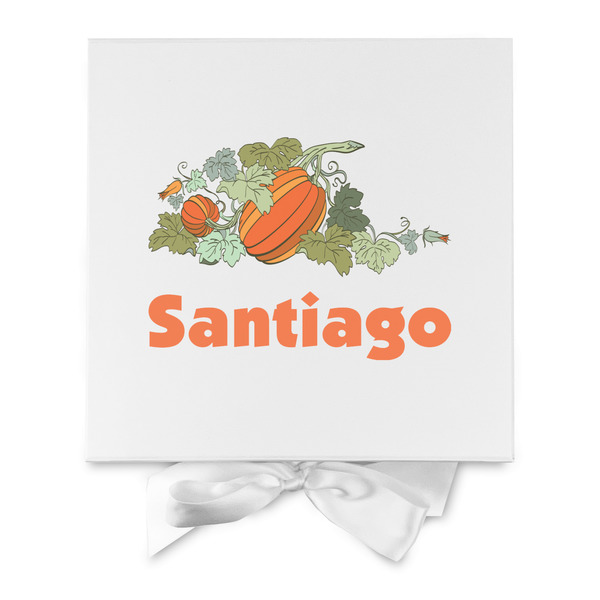 Pumpkins Gift Boxes with Magnetic Lid - White - Approval