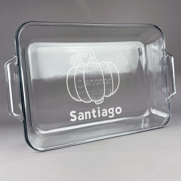 Custom Pumpkins Glass Baking and Cake Dish (Personalized)