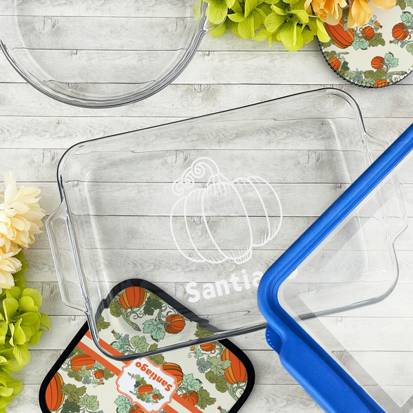 Pumpkins Glass Baking Dish - LIFESTYLE (13x9)