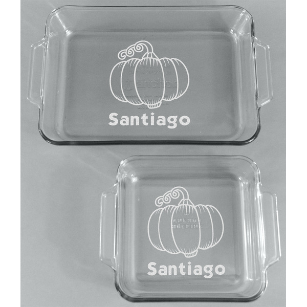 Pumpkins Glass Baking Dish Set - FRONT