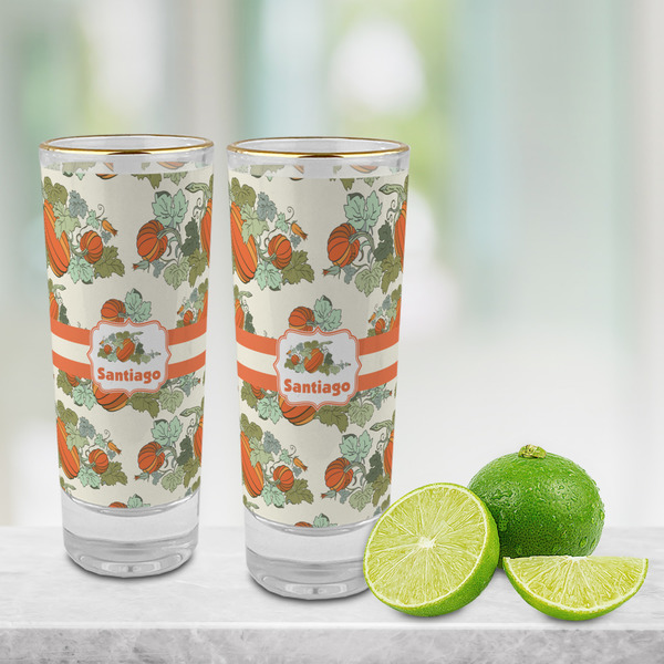 Pumpkins Glass Shot Glass - 2 oz - LIFESTYLE