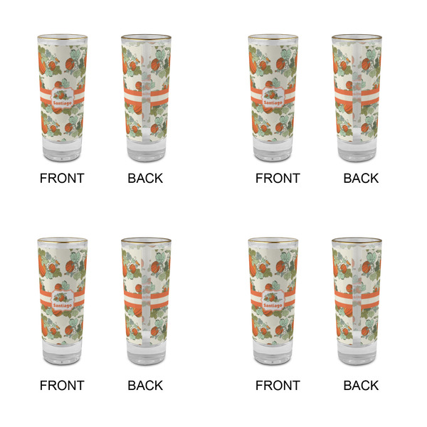 Pumpkins Glass Shot Glass - 2 oz - Set of 4 - APPROVAL
