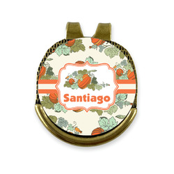 Pumpkins Golf Ball Marker - Hat Clip - Gold