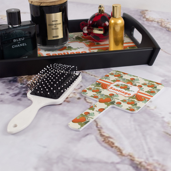 Pumpkins Hand Mirror - With Hair Brush