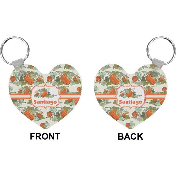 Pumpkins Heart Keychain (Front + Back)
