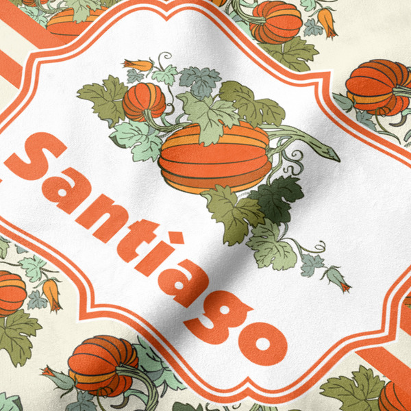 Pumpkins Hooded Baby Towel- Detail Close Up