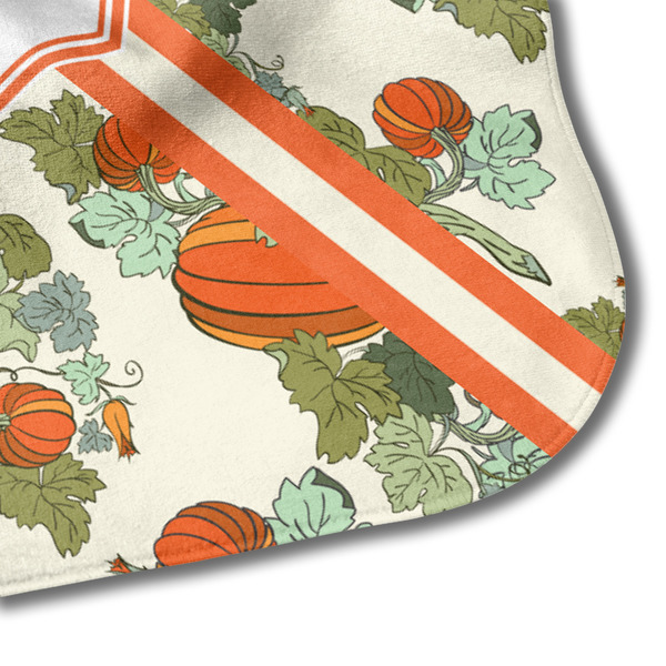 Pumpkins Hooded Baby Towel- Detail Corner