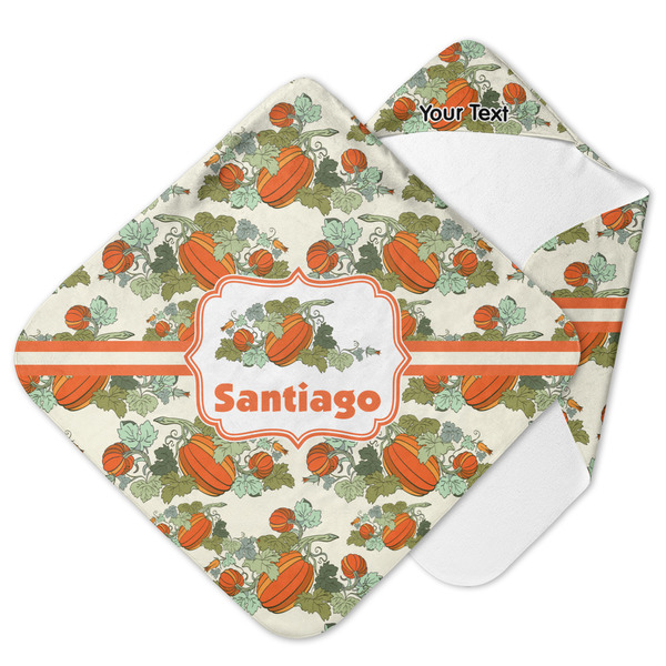 Custom Pumpkins Hooded Baby Towel (Personalized)