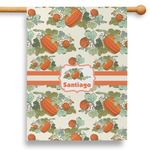 Pumpkins 28" House Flag (Personalized)