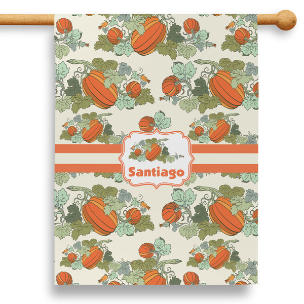 Custom Pumpkins 28" House Flag - Double Sided (Personalized)