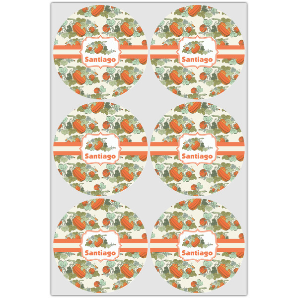Pumpkins Icing Circle - Large - Set of 6