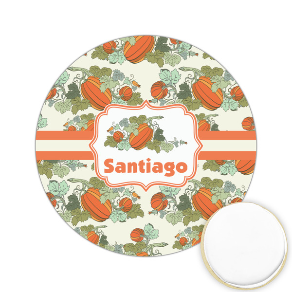 Custom Pumpkins Printed Cookie Topper - 2.15" (Personalized)