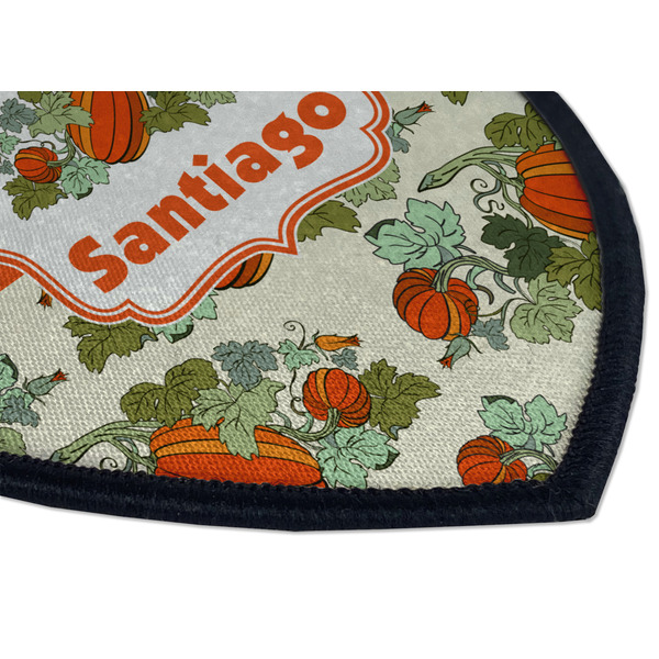 Pumpkins Iron on Shield 3 Detail