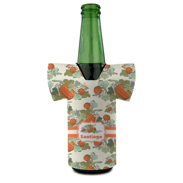 Pumpkins Jersey Bottle Cooler - FRONT (on bottle)