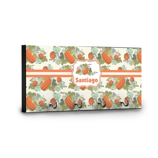 Pumpkins Key Hanger - Front View with Hooks