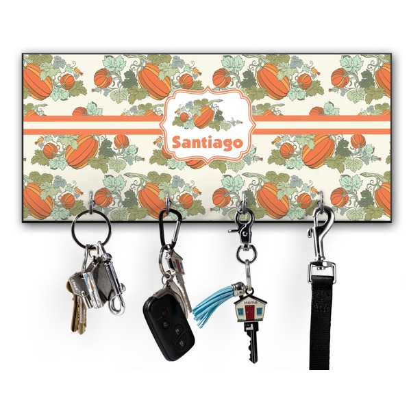 Custom Pumpkins Key Hanger w/ 4 Hooks w/ Graphics and Text