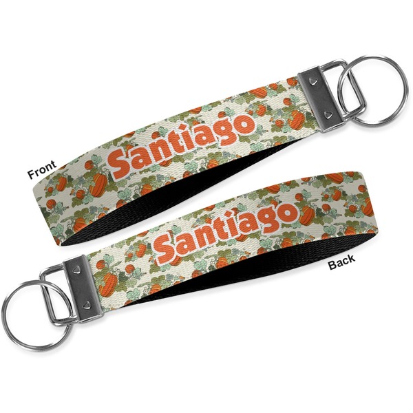 Pumpkins Key-chain - Metal and Nylon - Front and Back
