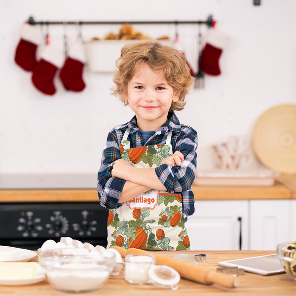 Pumpkins Kid's Aprons - Small - Lifestyle