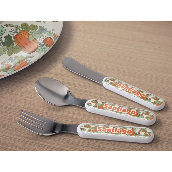 Pumpkins Kids Flatware w/ Plate