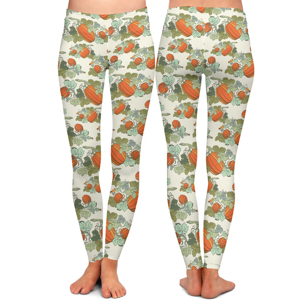 Pumpkins Ladies Leggings - Front and Back