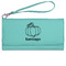 Pumpkins Ladies Leatherette Wallet - Laser Engraved- Teal (Personalized)