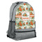 Pumpkins Large Backpack - Gray - Angled View